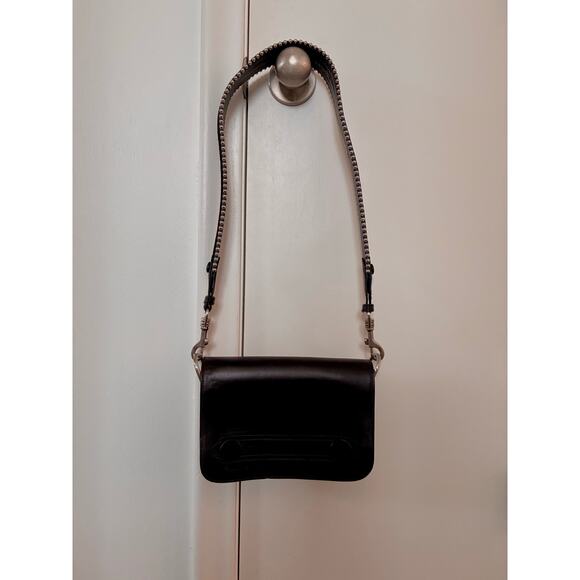 Black Leather Studded Zara Purse - Picture 2 of 9